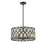 Z-Lite Dealey Chandelier, Black, Black/Clear Crystal