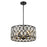 Z-Lite Dealey Chandelier, Black, Black/Clear Crystal