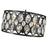 Z-Lite Dealey Chandelier, Black, Black/Clear Crystal