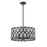 Z-Lite Dealey Chandelier, Black, Black/Clear Crystal