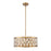 Z-Lite 6 Light Dealey 23" Chandelier, Heirloom Brass - 6010-24HB