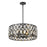 Z-Lite Dealey Chandelier, Black, Black/Clear Crystal