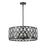 Z-Lite Dealey Chandelier, Black, Black/Clear Crystal