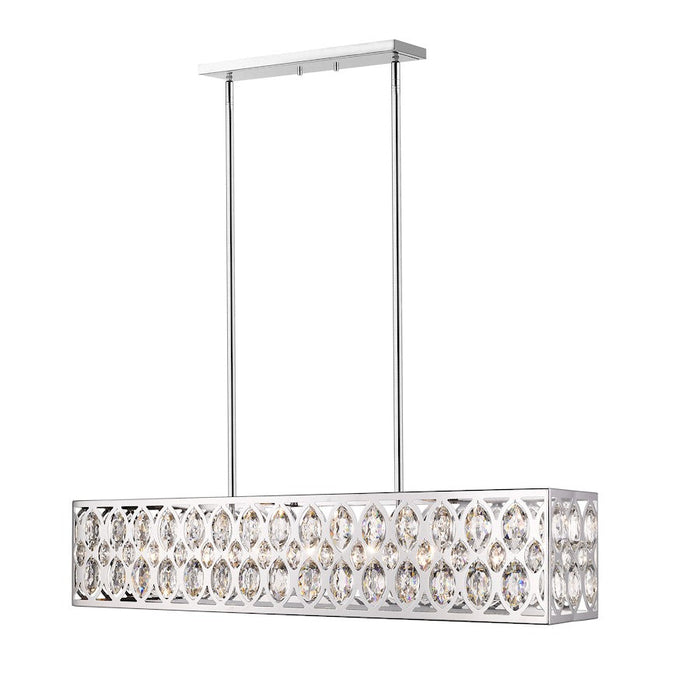 Z-Lite 7 Light Dealey 9" Chandelier, Chrome - 6010-42CH