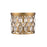 Z-Lite Dealey 3 Light Flush Mount, Heirloom Brass/Clear - 6010F12HB