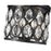 Z-Lite Dealey 10" Flush Mount, Black, Black/Clear Crystal