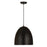 Z-Lite Z Studio Dome Pendant 3 Light Pendant, Matte Black - 6012P19-SBK