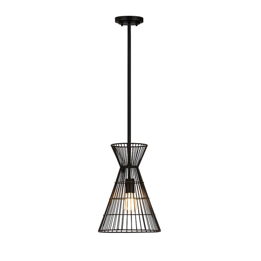 Z-Lite Alito 1 Light Mini Pendant, Matte Black - 6015MP-MB