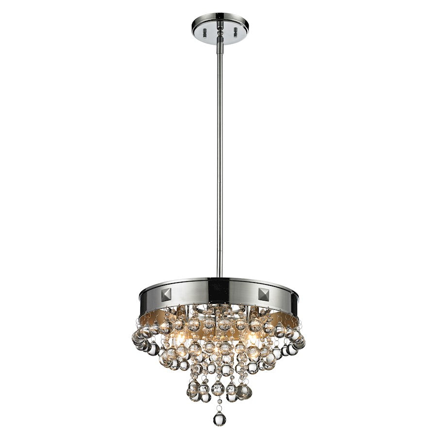 Z-Lite Iluva 3 Light 10.75" Pendant, Chrome , Chrome - 612-14CH