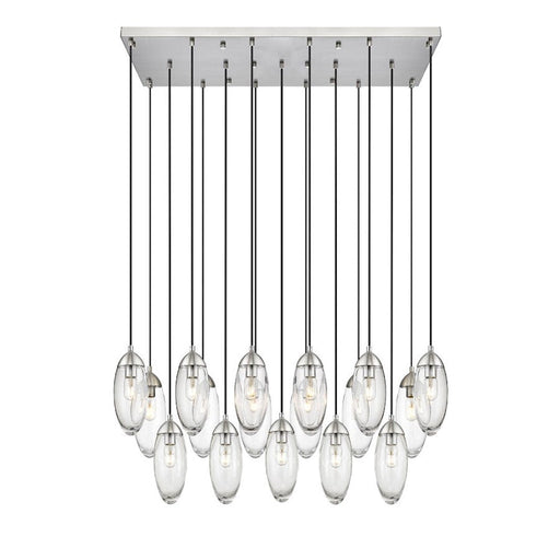 Z-Lite Arden 17 Light Chandelier, Brushed Nickel/Clear - 651P-17L-BN