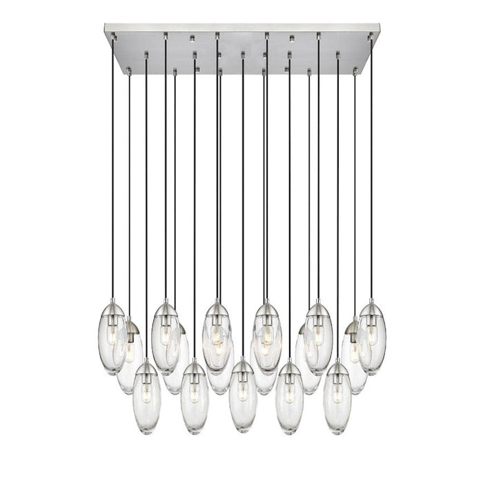 Z-Lite Arden 17 Light Chandelier, Brushed Nickel/Clear - 651P-17L-BN