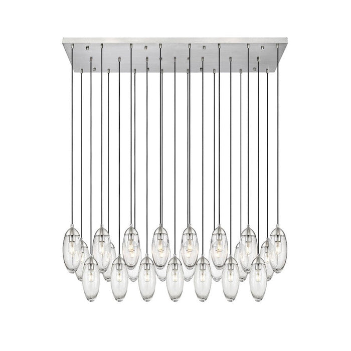 Z-Lite Arden 23 Light Chandelier, Brushed Nickel/Clear - 651P-23L-BN