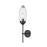 Z-Lite Arden 1 Light Wall Sconce, Matte Black/Clear - 651S-MB