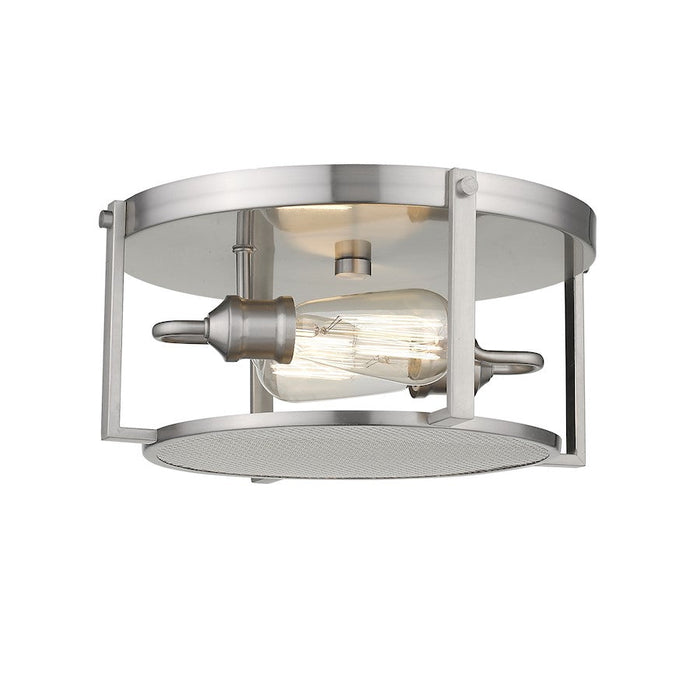 Z-Lite 2 Light Halycon 14" Flush Mount, Brushed Nickel - 723F13-BN