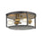 Z-Lite 3 Light Halycon 16" Flush Mount, Bronze/Heritage Brass - 723F15-BRZ-HBR