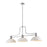Z-Lite 3 Light Melange 13" Chandelier, Chrome/Matte Opal - 725-3CH-DMO14