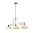 Z-Lite 3 -LT Melange 13" Chandelier, Heritage Brass/Golden - 725-3HBR-DGM14