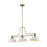 Z-Lite 3 -LT Melange 13" Chandelier, Heritage Brass/Matte Opal - 725-3HBR-DMO14