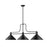 Z-Lite Melange 3 Light Billiard, Matte Black