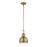 Z-Lite Melange 1 Light Mini Pendant, Heritage Brass/Heritage Brass - 725MP-HBR