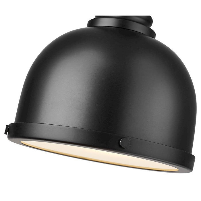 Z-Lite Melange 1 Light Pendant, Matte Black