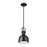 Z-Lite Melange 1 Light Pendant, Matte Black