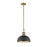 Z-Lite 1 Light Melange 13" Pendant, Bronze/Heritage Brass - 725P12-BRZ-HBR