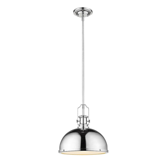 Z-Lite Melange 1 Light Pendant, Chrome - 725P12-CH