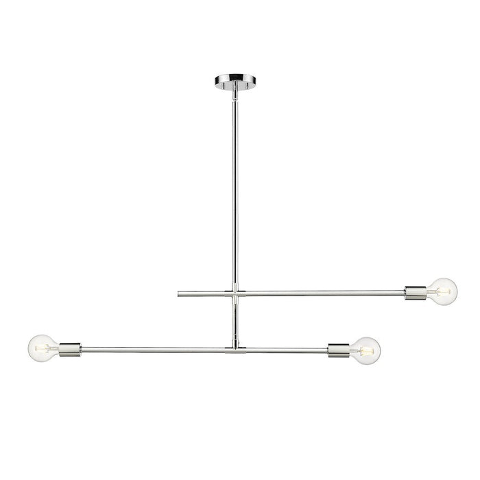 Z-Lite Modernist 3 Light Chandelier in Chrome - 731-3CH