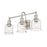 Z-Lite Bryant 3 Light Vanity in Brushed Nickel/Clear Seedy - 734-3V-BN