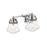 Z-Lite Vaughn 2 Light Vanity in Chrome/Clear Seedy - 736-2V-CH