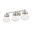 Z-Lite Vaughn 3 Light Vanity in Brushed Nickel/Clear Seedy - 736-3V-BN