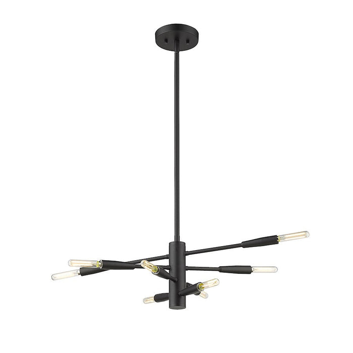 Z-Lite Ascension 8 Light Chandelier in Matte Black - 737-8MB