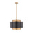 Z-Lite Harlech 3 Light Pendant, Bronze/Rubbed Brass - 739P24-BRZ-RB