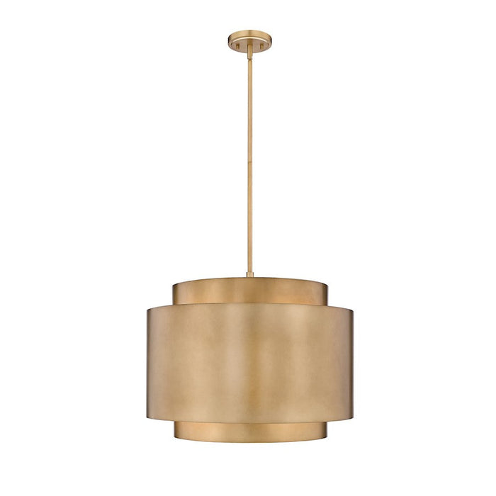 Z-Lite Harlech 4 Light Pendant, Rubbed Brass/Rubbed Brass - 739P32-RB