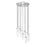 Z-Lite Beau 11 Light Chandelier, Brushed Nickel/Clear - 740P-11R-BN