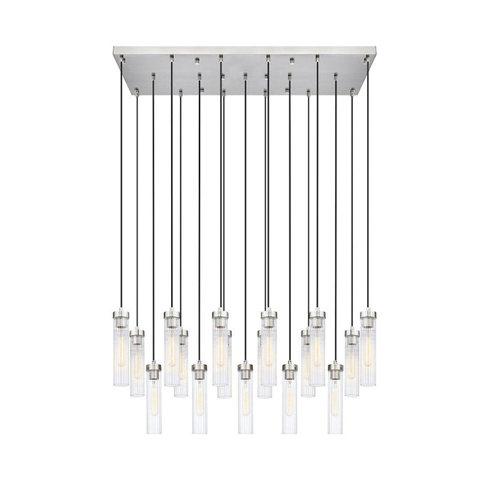 Z-Lite Beau 17 Light Chandelier, Brushed Nickel/Clear - 740P-17L-BN