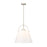 Z-Lite Z-Studio Linen Pendant 1 Light 18" Pendant, Nickel/Ivory - 743P18-BN