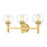 Z-Lite Sutton 3 Light Vanity, Brushed Gold/Clear - 7502-3V-BG