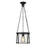 Z-Lite Cape Harbor Pendant 1 Light Pendant, Black/Water Hammered - 7503P13-MB