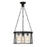 Z-Lite Cape Harbor Pendant 3 Light Pendant, Black/Water Hammered - 7503P18-MB