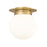 Z-Lite Calhoun 1 Light 9" Flush Mount, Heritage Brass/White Opal - 7505F9-HBR