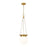 Z-Lite Calhoun 1 Light 9" Pendant, Heritage Brass/White Opal - 7505P9-HBR