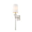 Z-Lite Ava 1 Light 25.5" Wall Sconce, Brushed Nickel, White - 804-1S-BN