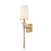 Z-Lite Ava 1 Light 25.5" Wall Sconce, Rubbed Brass, Beige - 804-1S-RB