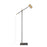 Z-Lite Calumet 1 Lt Floor Lamp, Black + Olde Brass/Olde Brass