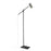 Z-Lite Calumet 1 Light Floor Lamp, Matte Black/Polished Nickel - 814FL-MB-PN