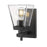 Z-Lite Lauren 1 Light Wall Sconce, Matte Black/Clear - 819-1S-MB