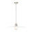 Z-Lite Paloma 1 Light Pendant, Brushed Nickel/Gloss Opal - 820P24-BN