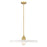 Z-Lite Paloma 1 Light Pendant, Olde Brass/Gloss Opal - 820P24-OBR